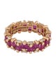 Suzanne Kalan 18K 3.98ctw Ruby & Diamond Eternity Band