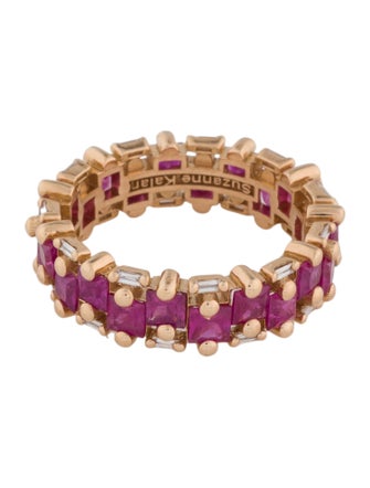 Suzanne Kalan 18K 3.98ctw Ruby & Diamond Eternity Band
