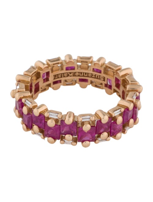 Suzanne Kalan 18K 3.98ctw Ruby & Diamond Eternity Band