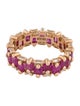 Suzanne Kalan 18K 3.98ctw Ruby & Diamond Eternity Band