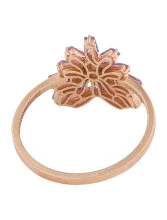 Suzanne Kalan 18K 1.00ctw Sapphire & Diamond Small Curved Cocktail Ring