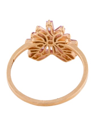 Suzanne Kalan 18K Sapphire & Diamond Small Curved Cocktail Ring