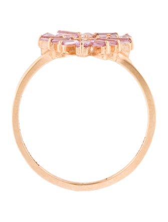 Suzanne Kalan 18K Sapphire & Diamond Small Curved Cocktail Ring