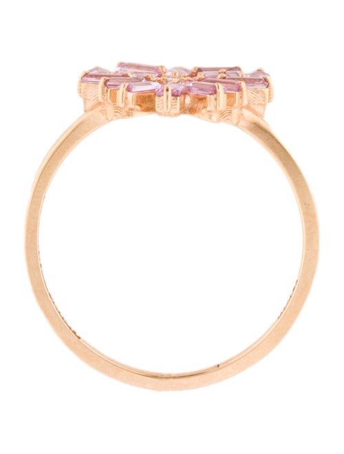 Suzanne Kalan 18K Sapphire & Diamond Small Curved Cocktail Ring