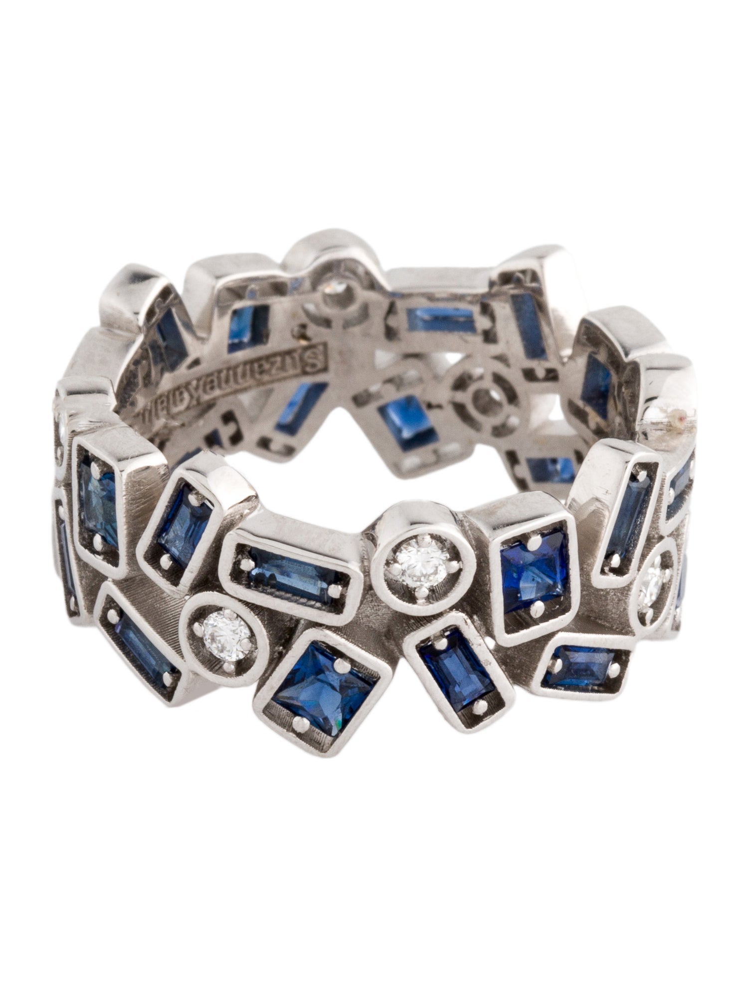 Suzanne Kalan 18K Sapphire & Diamond Band