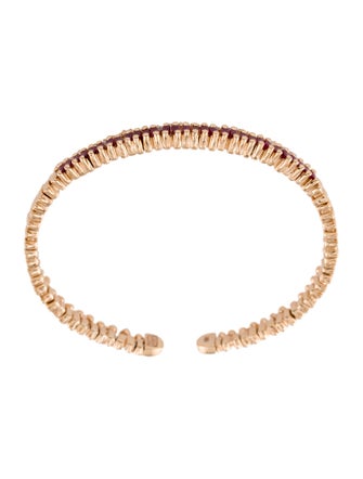 Suzanne Kalan 18K Ruby & Diamond Short Stack One Of A Kind Cuff