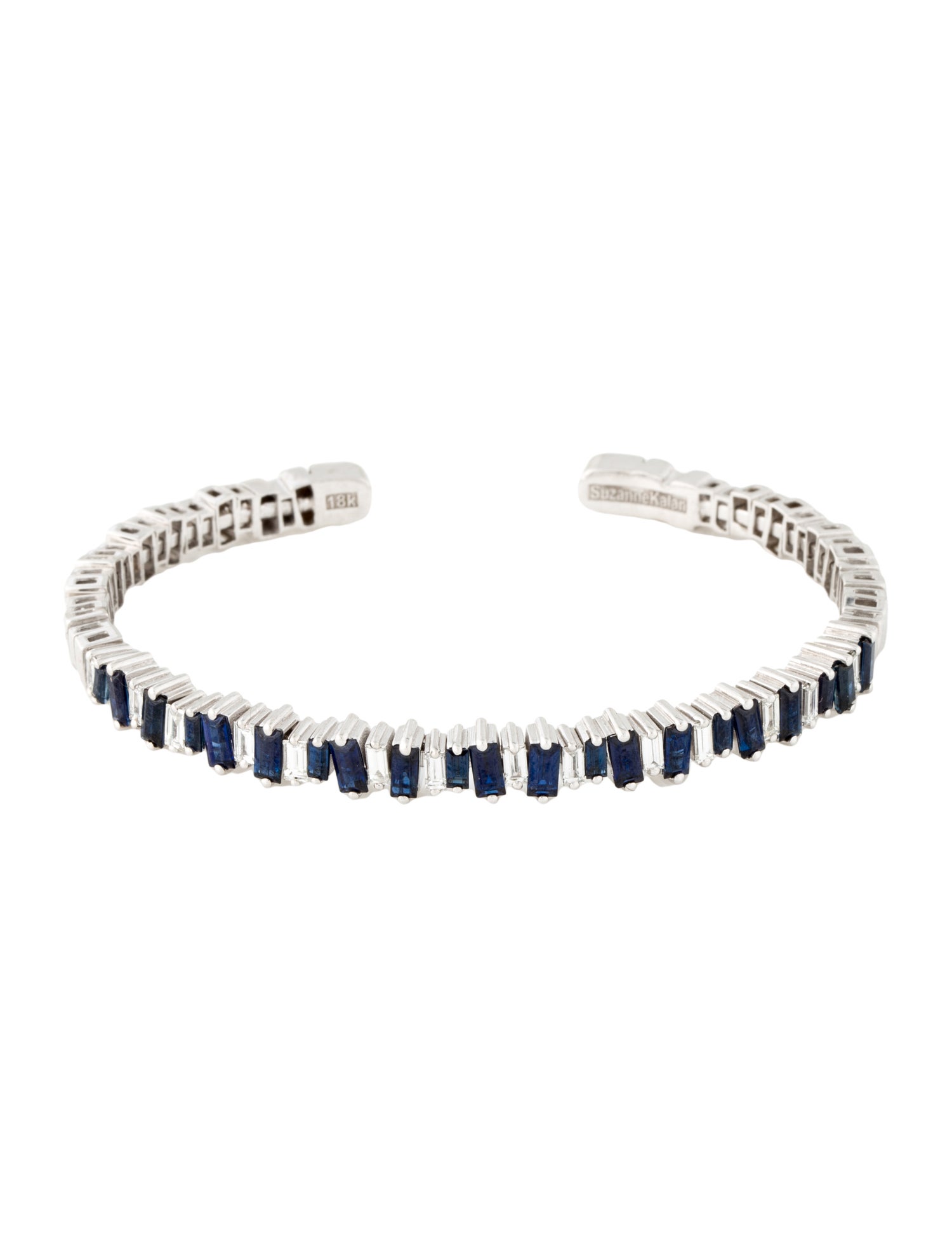 Suzanne Kalan 18k Diamond & Sapphire Cuff