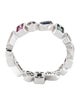 Suzanne Kalan 18K Sapphire, Ruby, & Diamond Zig Zag Inlay Band