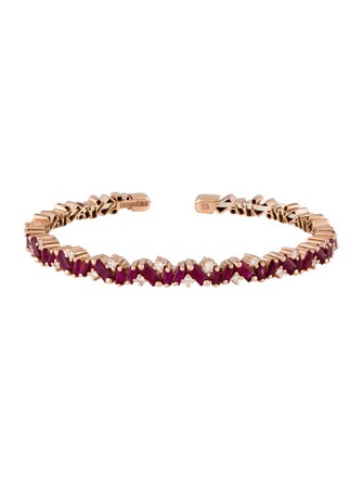 Suzanne Kalan 18K Ruby Frenzy Fireworks Cuff