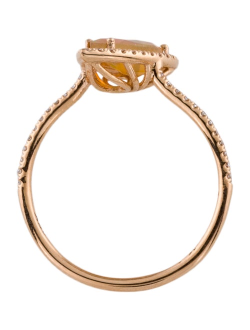 Suzanne Kalan 18K Opal & Diamond Cocktail Ring