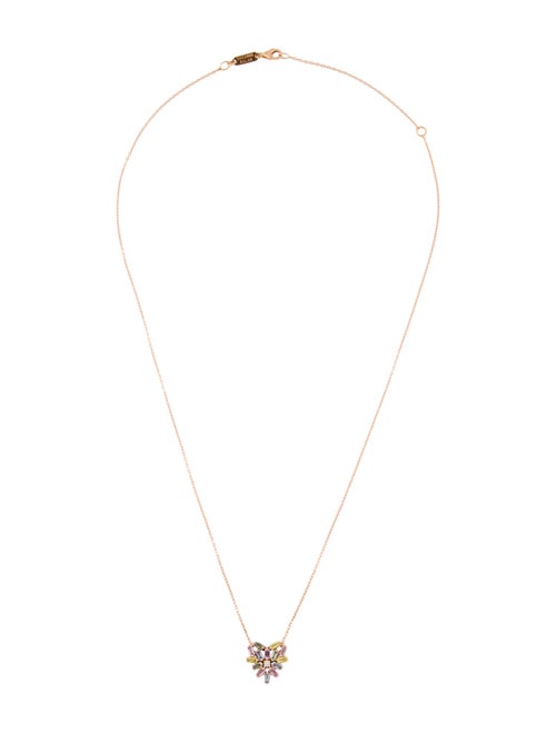 Suzanne Kalan 18K Sapphire & Diamond Small Heart Pendant Necklace