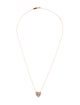 Suzanne Kalan 18K Sapphire & Diamond Small Heart Pendant Necklace