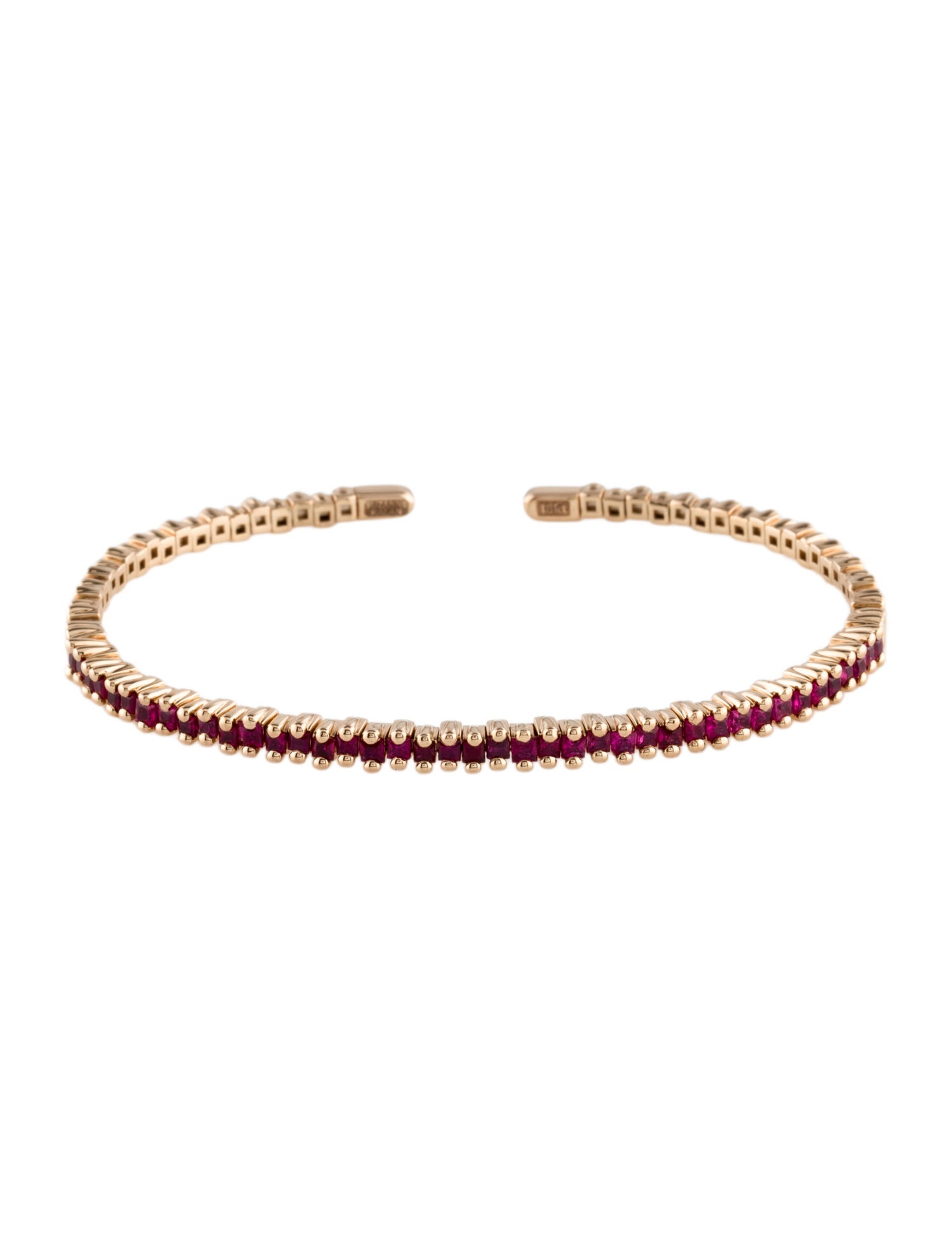 Suzanne Kalan 18K 1.63ctw Ruby Cuff Bracelet