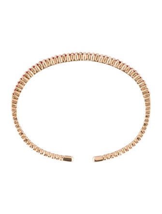 Suzanne Kalan 18K 1.63ctw Ruby Cuff Bracelet