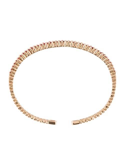 Suzanne Kalan 18K 1.63ctw Ruby Cuff Bracelet