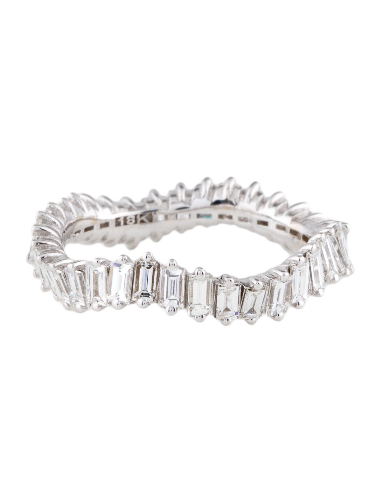Suzanne Kalan 18K 1.55ctw Eternity Wave Ring