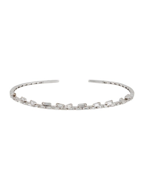 Suzanne Kalan 18K Diamond Dangling Flex Cuff Bracelet