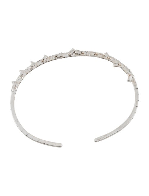 Suzanne Kalan 18K Diamond Dangling Flex Cuff Bracelet