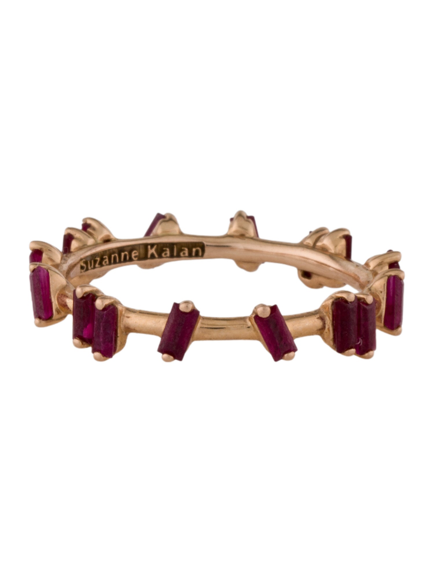 Suzanne Kalan 18K Ruby Bold Barbwire Band