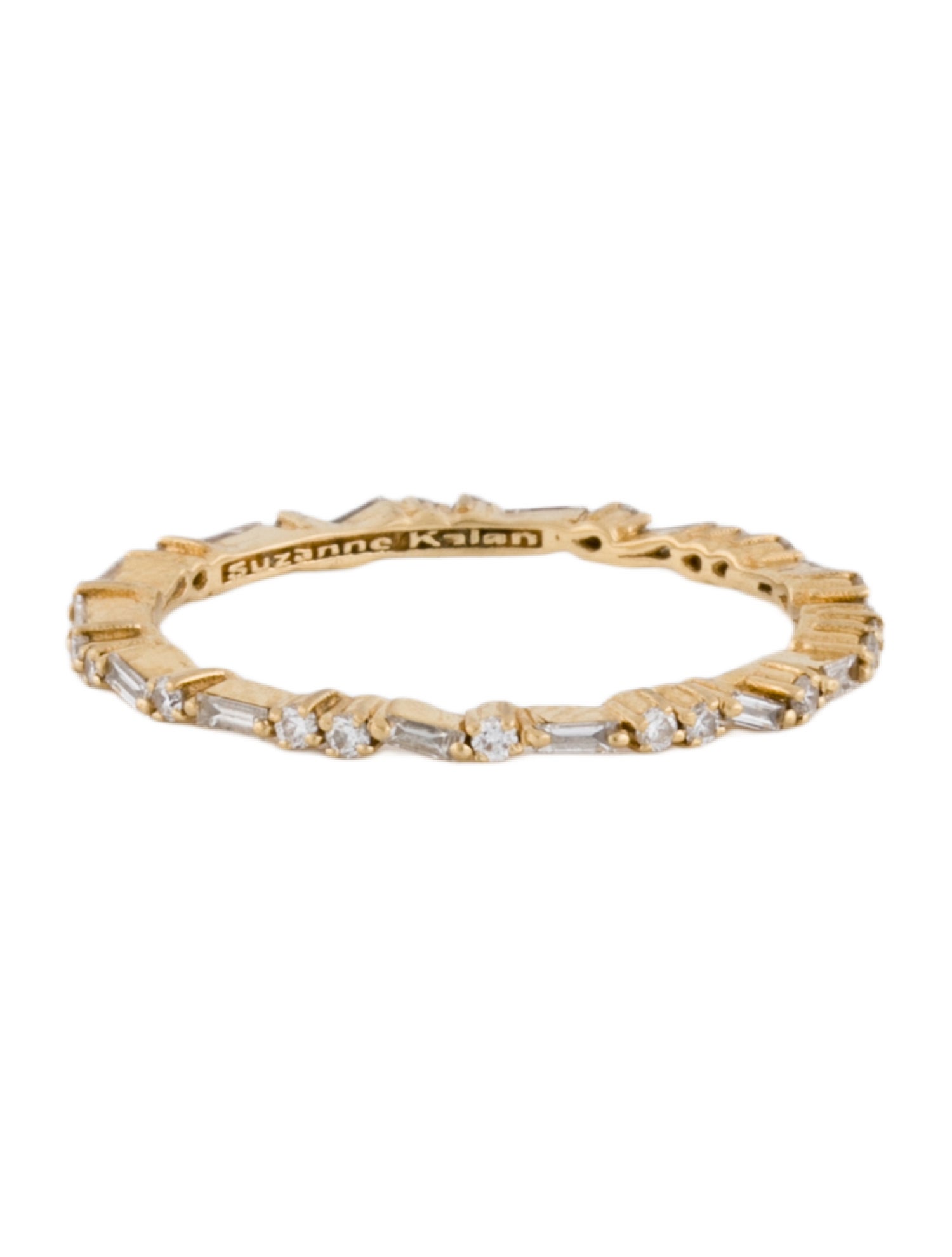 Suzanne Kalan 18K Diamond Thin Mix Diamond Eternity Band Ring