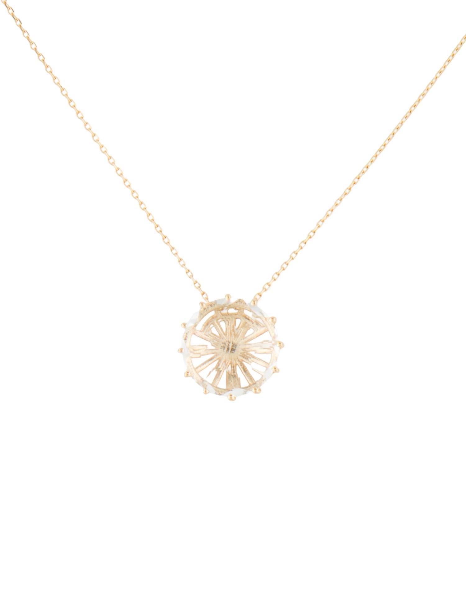 Suzanne Kalan 14K Topaz Pendant Necklace