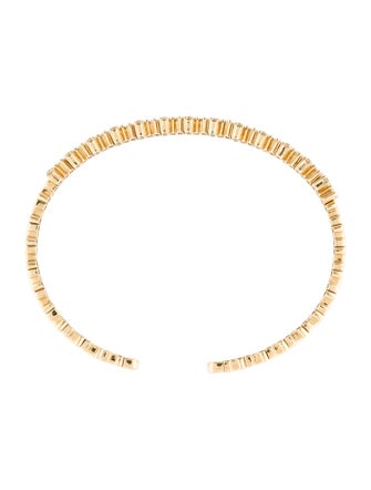 Suzanne Kalan 18K Diamond Classic Shimmer Bangle