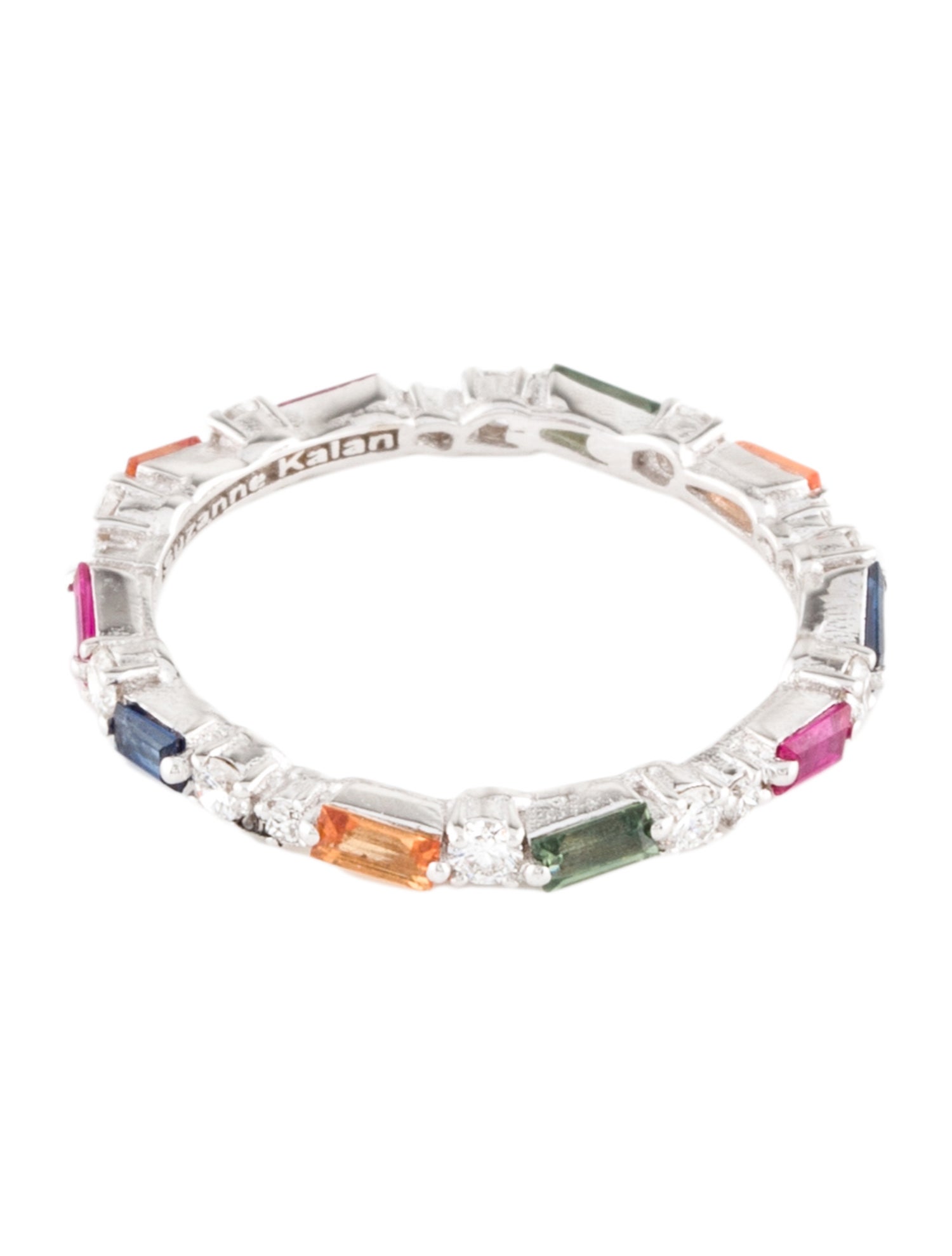 Suzanne Kalan 18K Sapphire, Ruby & Diamond Band