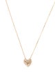 Suzanne Kalan 18K Diamond Heart Pendant Necklace