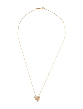Suzanne Kalan 18K Diamond Heart Pendant Necklace