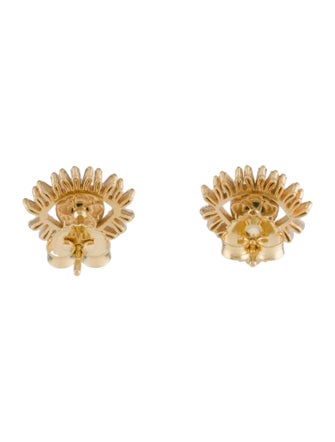 Suzanne Kalan Turquoise & Diamond Evil Eye Stud Earrings