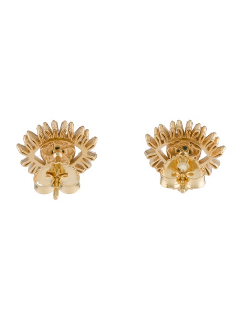 Suzanne Kalan Turquoise & Diamond Evil Eye Stud Earrings