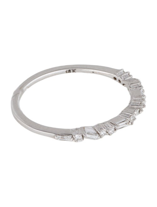 Suzanne Kalan 18K Diamond Classic Thin Mix Half Band