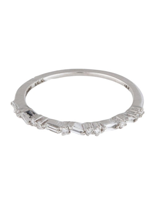 Suzanne Kalan 18K Diamond Classic Thin Mix Half Band