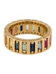 Suzanne Kalan 18K Sapphire & Ruby Inlay Eternity Band