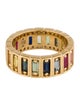 Suzanne Kalan 18K Sapphire & Ruby Inlay Eternity Band