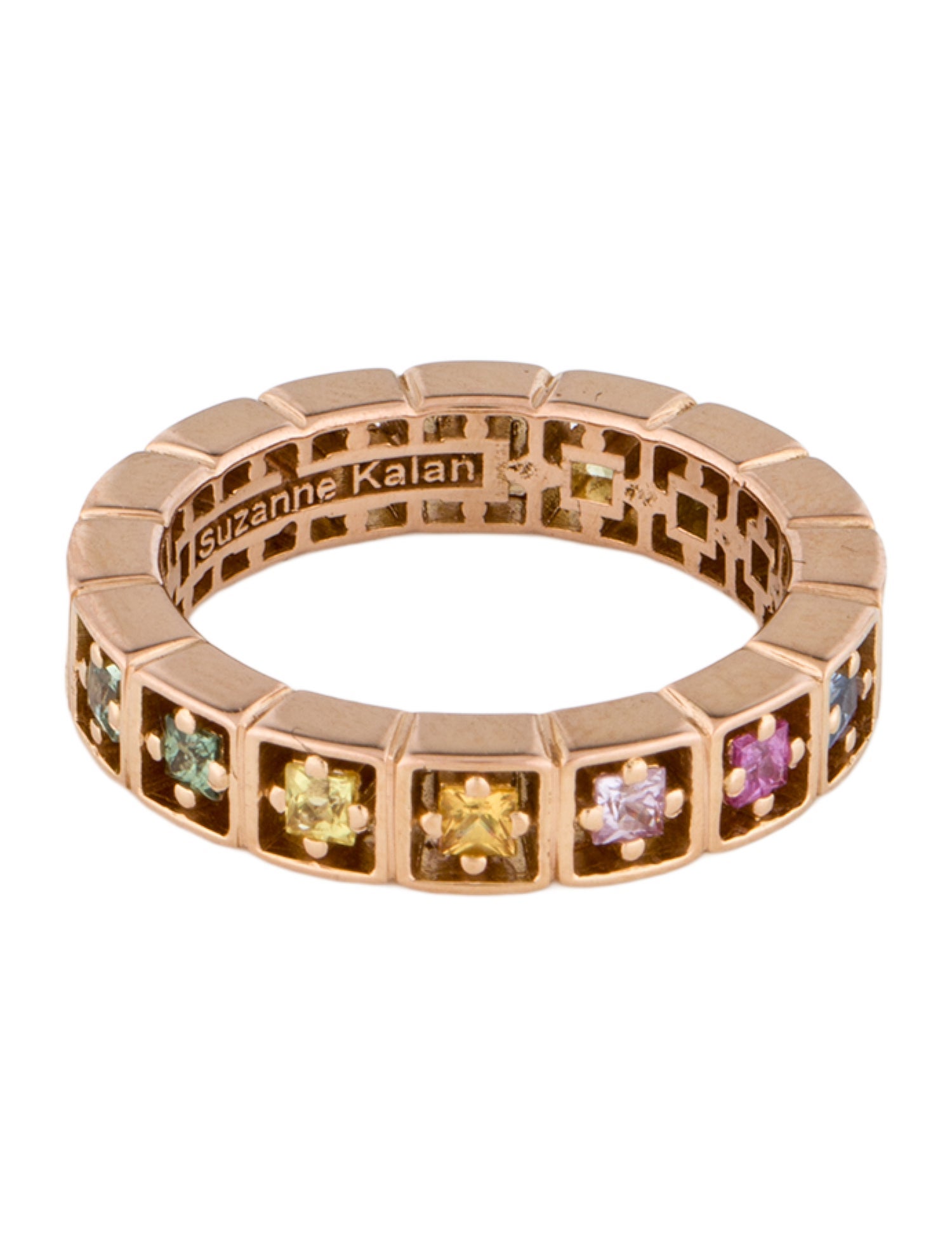 Suzanne Kalan 18K Sapphire Eternity Band Ring