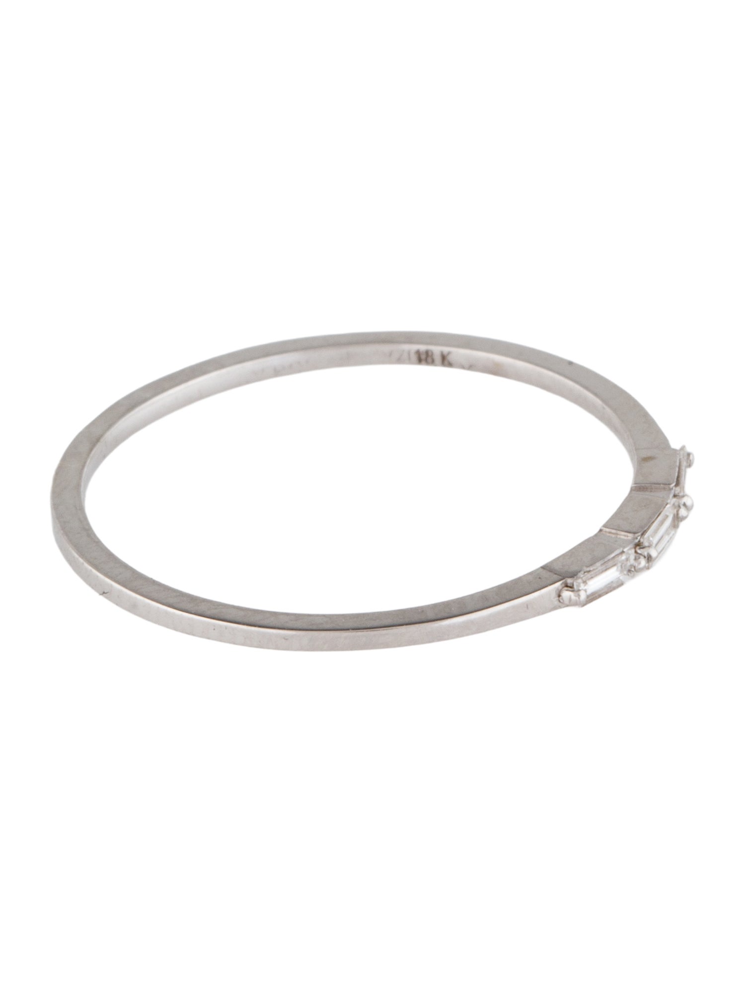 Suzanne Kalan 18K Diamond Three-Stone Thin Band