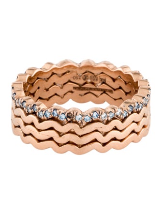 Suzanne Kalan 18K Diamond Mini Wave Eternity Band