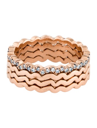 Suzanne Kalan 18K Diamond Mini Wave Eternity Band