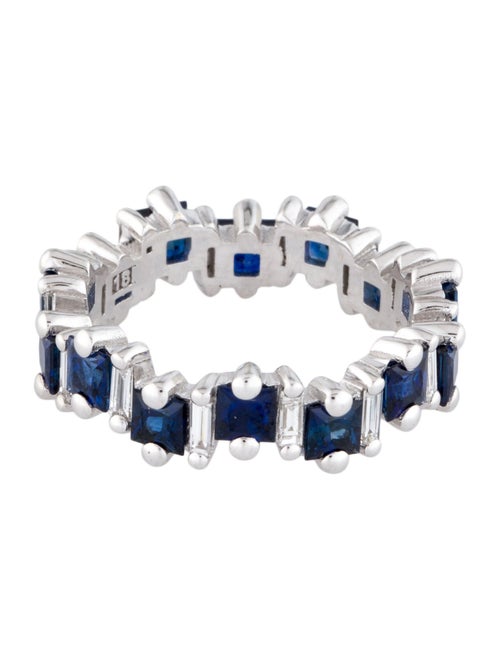 Suzanne Kalan 18K 2.52ctw Sapphire & Diamond Eternity Band