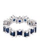 Suzanne Kalan 18K 2.52ctw Sapphire & Diamond Eternity Band