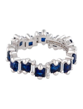 Suzanne Kalan 18K 2.52ctw Sapphire & Diamond Eternity Band