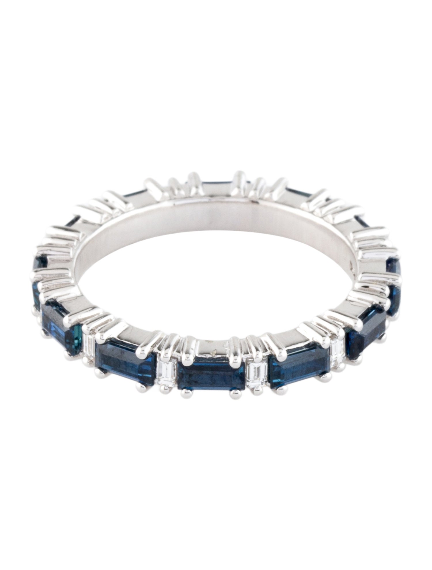 Suzanne Kalan 18K Sapphire & Diamond Eternity Band