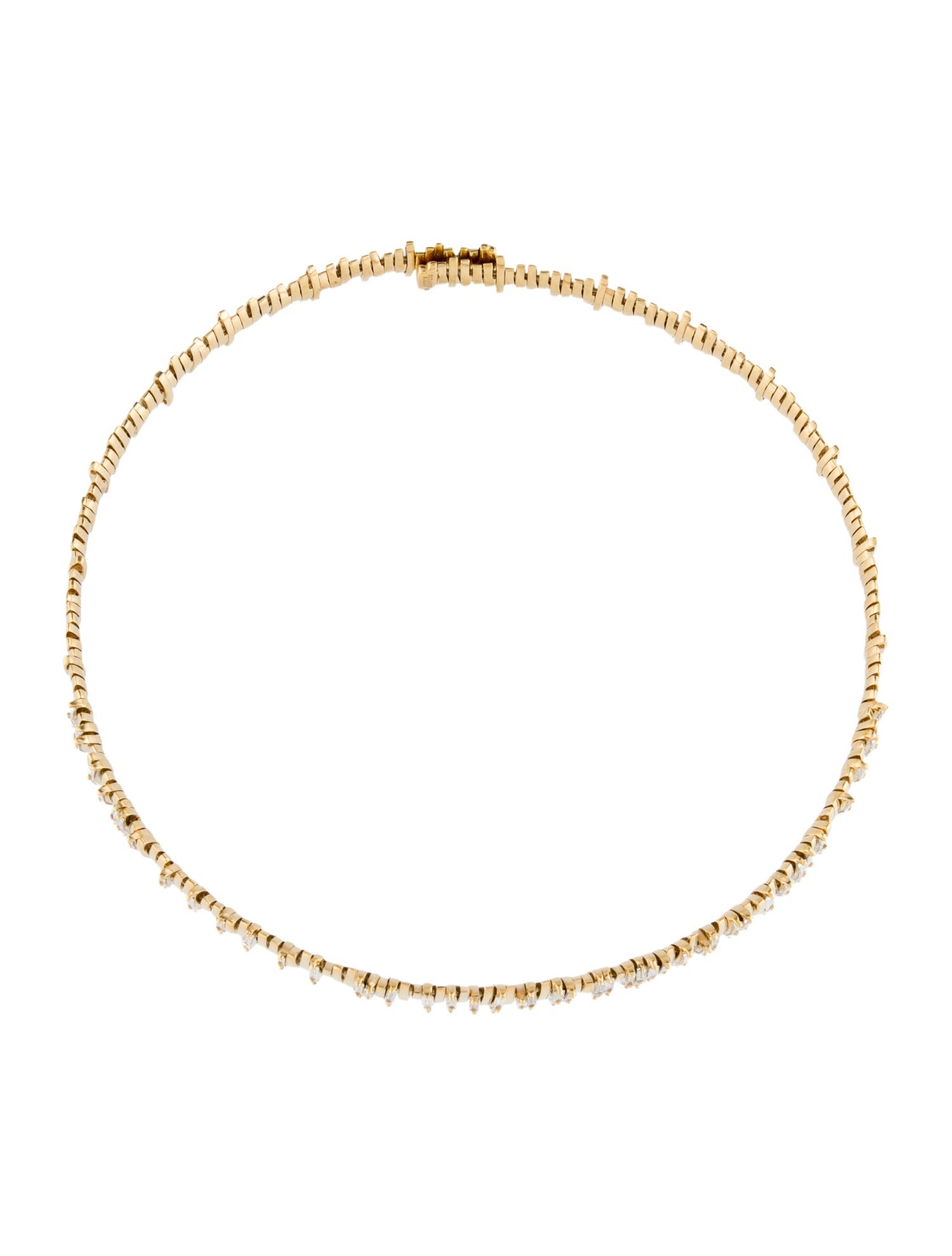 Suzanne Kalan 18K 2.55ctw Diamond Fireworks Choker Necklace