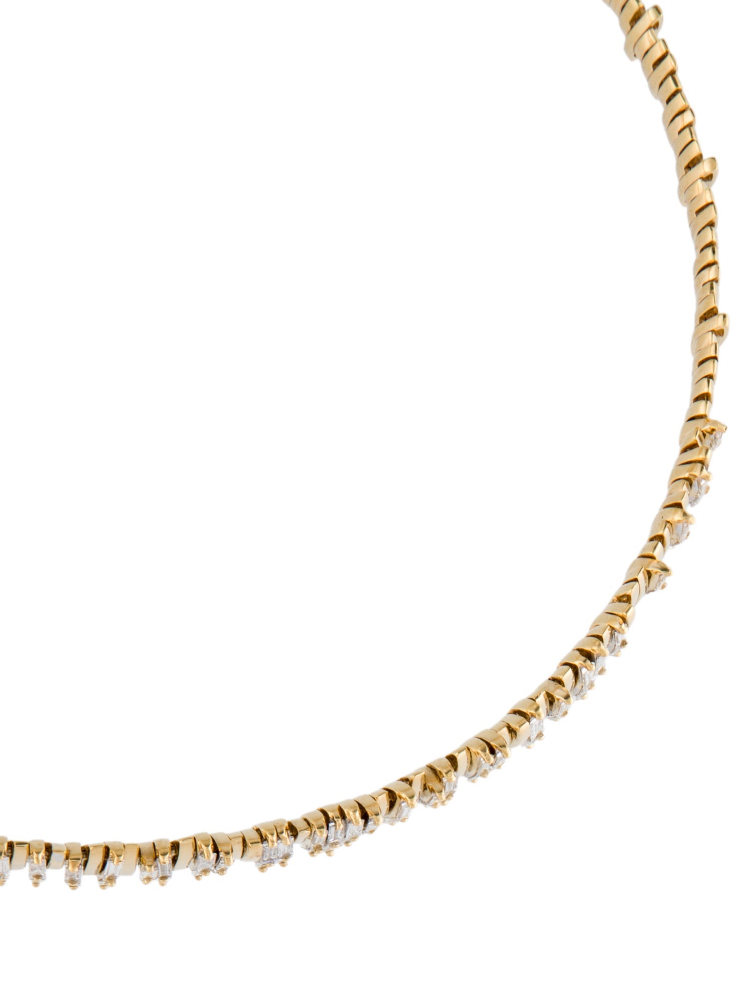 Suzanne Kalan 18K 2.55ctw Diamond Fireworks Choker Necklace