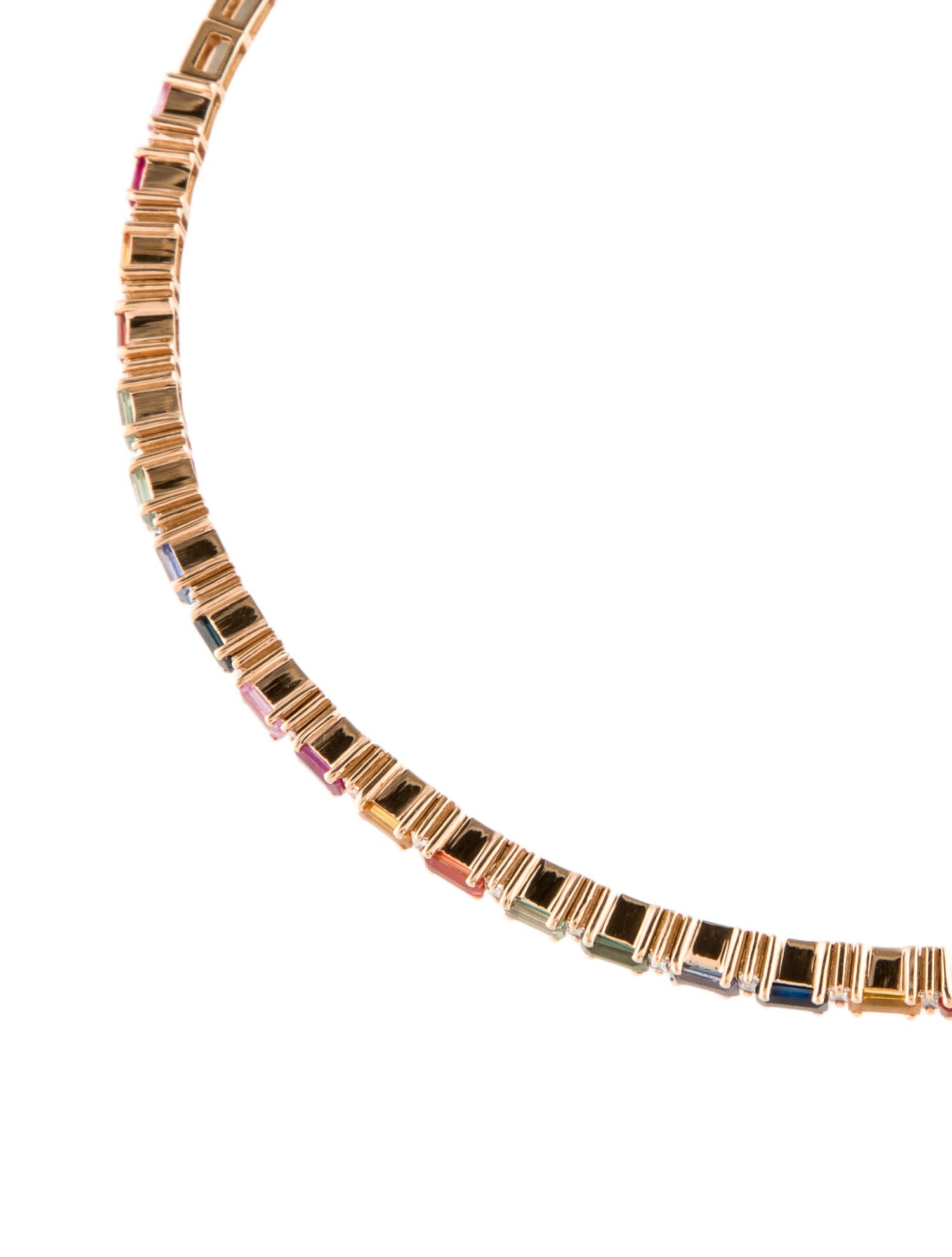 Suzanne Kalan 18K Sapphire, Ruby & Diamond Choker Necklace