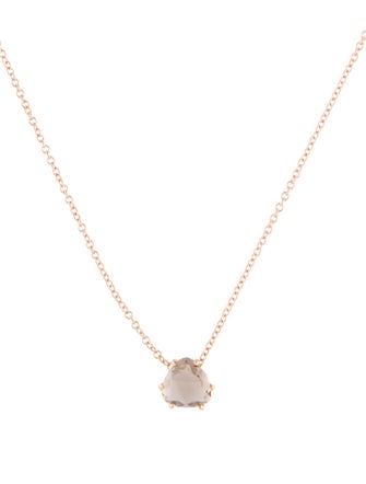 Suzanne Kalan 18K Smoky Quartz Pendant Necklace
