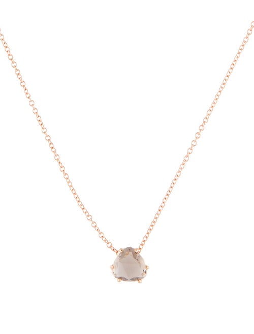 Suzanne Kalan 18K Smoky Quartz Pendant Necklace