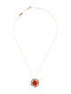 Suzanne Kalan 18K Carnelian & Diamond Pendant Necklace
