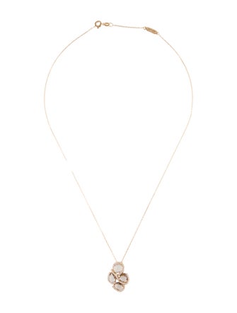 Suzanne Kalan 18K Smoky Quartz & Diamond Pendant Necklace